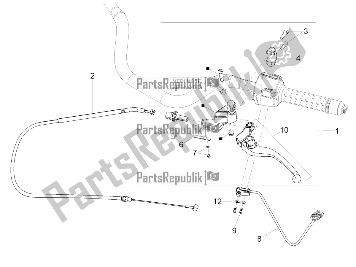 Toutes les pièces pour le Commande D'embrayage du Moto-Guzzi V 85 TT USA 850 2021