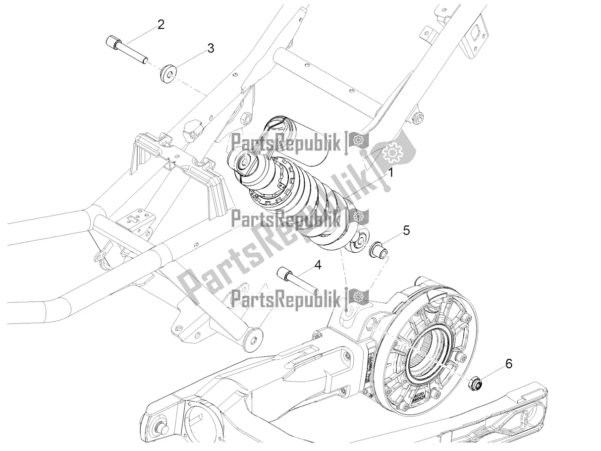 Toutes les pièces pour le Amortisseur du Moto-Guzzi V 85 TT USA 850 2021