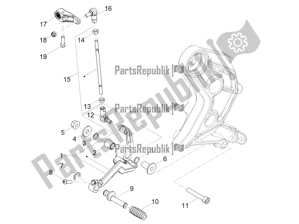 Toutes les pièces pour le Levier du Moto-Guzzi V 85 TT USA 850 2022