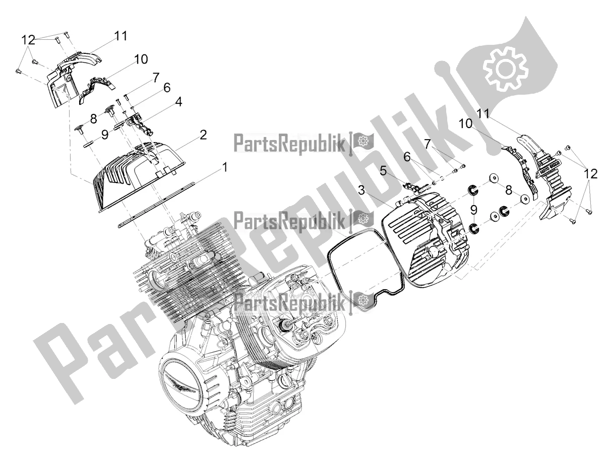 Toutes les pièces pour le Couverture De Tête du Moto-Guzzi V 85 TT USA 850 2022