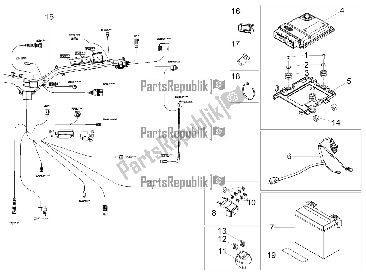 Wszystkie części do Tylny Uk? Ad Elektryczny Moto-Guzzi V 85 TT USA 850 2022