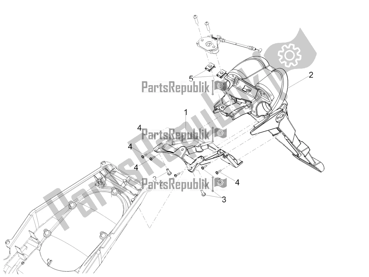 Toutes les pièces pour le Garde-boue Arrière du Moto-Guzzi V 85 TT USA 850 2022