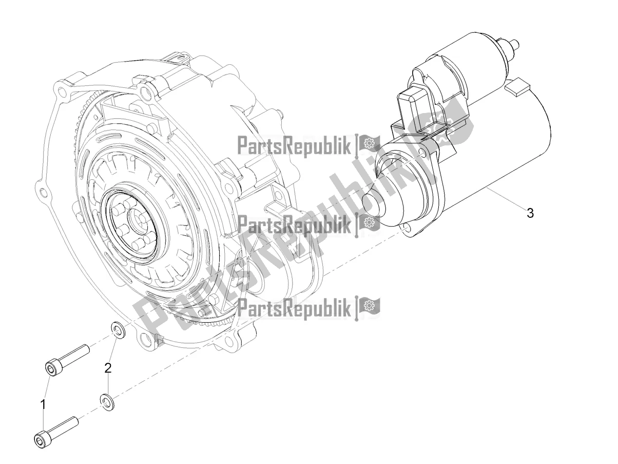 Toutes les pièces pour le Démarreur / Démarreur électrique du Moto-Guzzi V 85 TT USA 850 2022