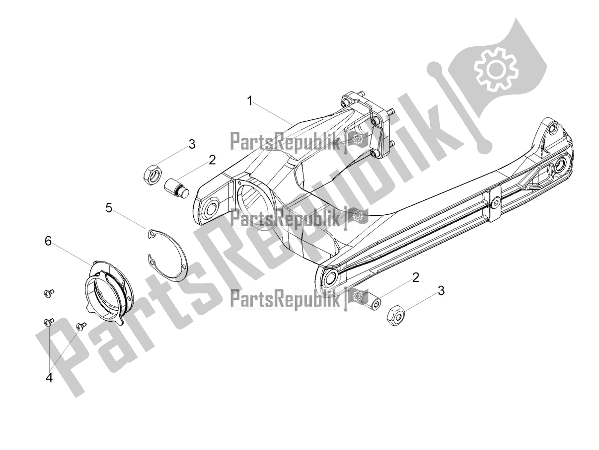 Tutte le parti per il Forcellone del Moto-Guzzi V9 Bobber 850 2020