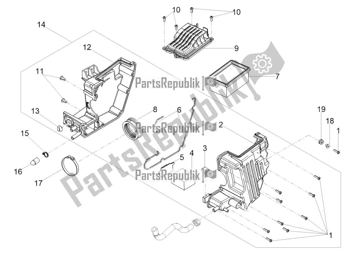 Toutes les pièces pour le Boite D'air du Moto-Guzzi V9 Bobber 850 2021