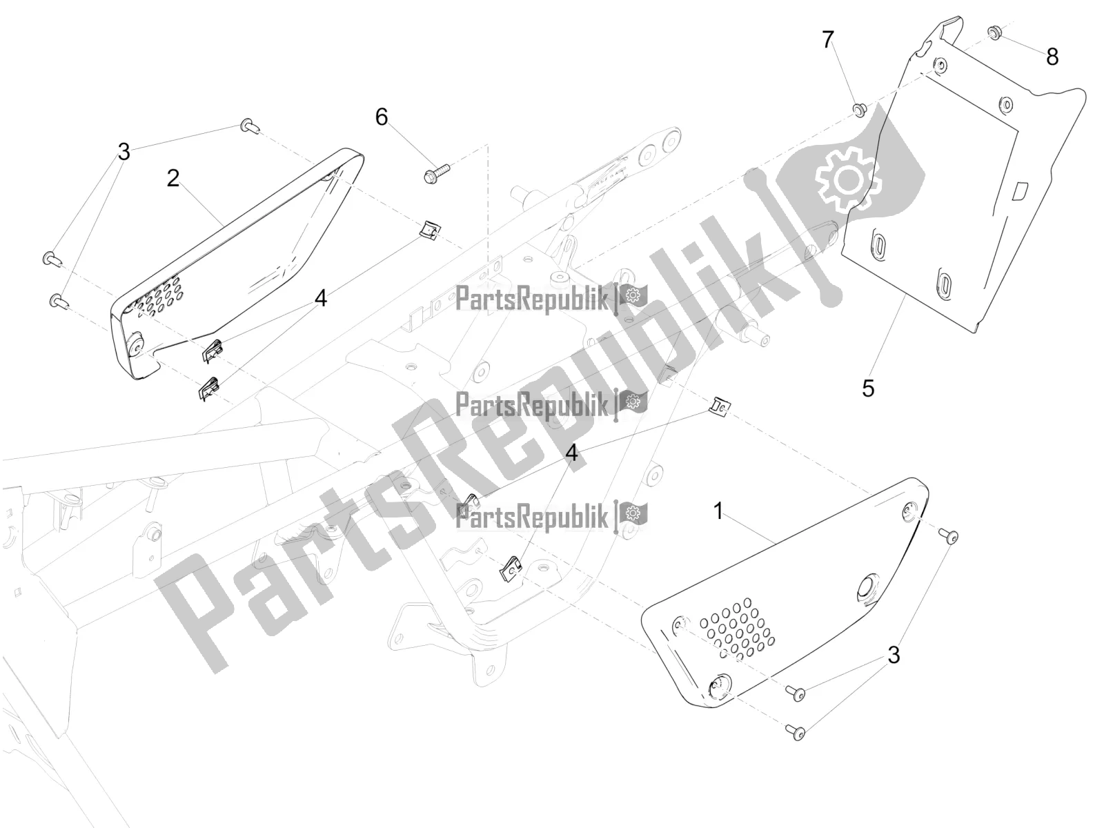 Wszystkie części do Korpus Centralny Moto-Guzzi V9 Bobber 850 2021
