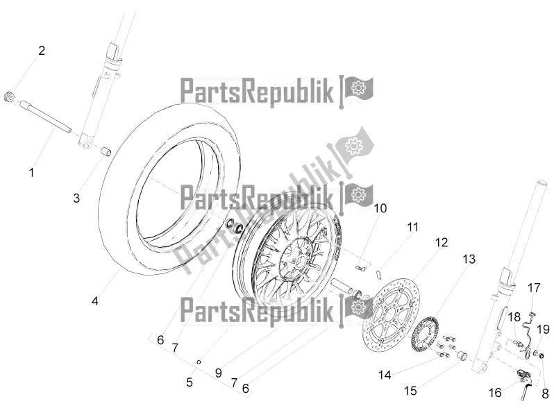 Tutte le parti per il Ruota Anteriore del Moto-Guzzi V9 Bobber 850 2021