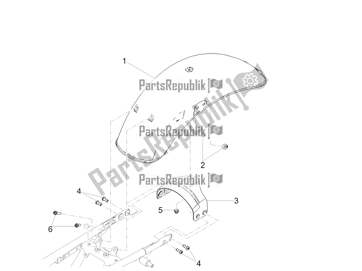 Toutes les pièces pour le Garde-boue Arrière du Moto-Guzzi V9 Bobber 850 2021