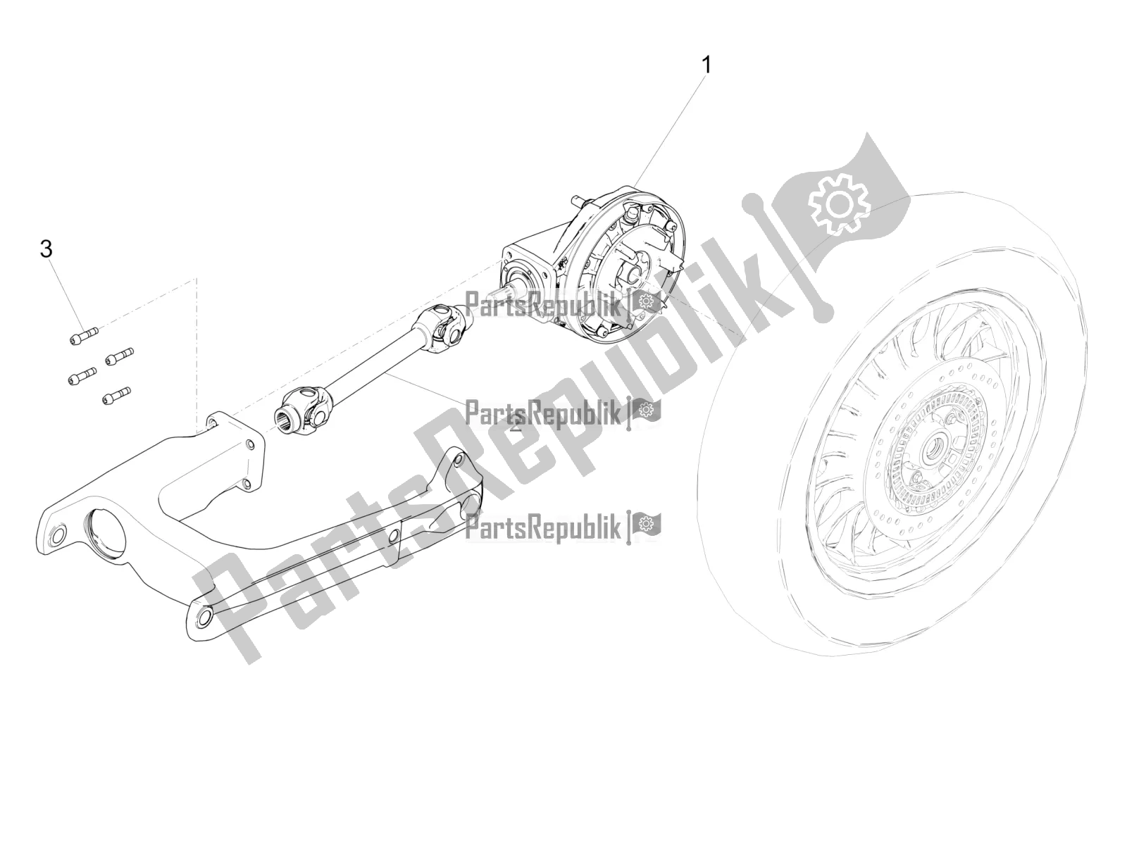 Toutes les pièces pour le Transmission Terminée du Moto-Guzzi V9 Bobber 850 2021