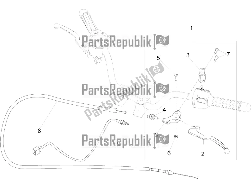 Toutes les pièces pour le Commande D'embrayage du Moto-Guzzi V9 Bobber 850 2022