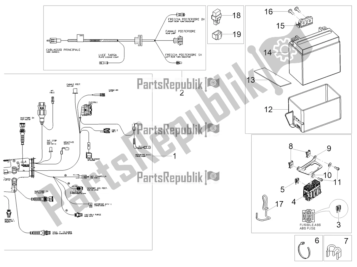 Wszystkie części do Tylny Uk? Ad Elektryczny Moto-Guzzi V9 Bobber 850 2022