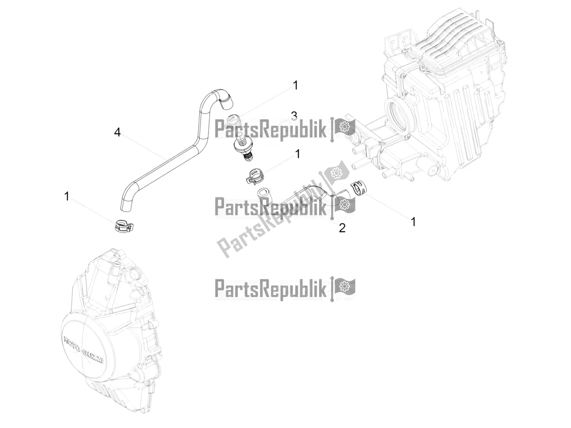 Toutes les pièces pour le Système De Soufflage du Moto-Guzzi V9 Bobber 850 ABS 2016