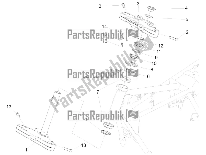 Tutte le parti per il Timone del Moto-Guzzi V9 Bobber 850 ABS 2016