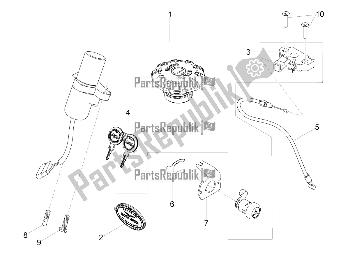 Tutte le parti per il Serrature del Moto-Guzzi V9 Bobber 850 ABS 2019