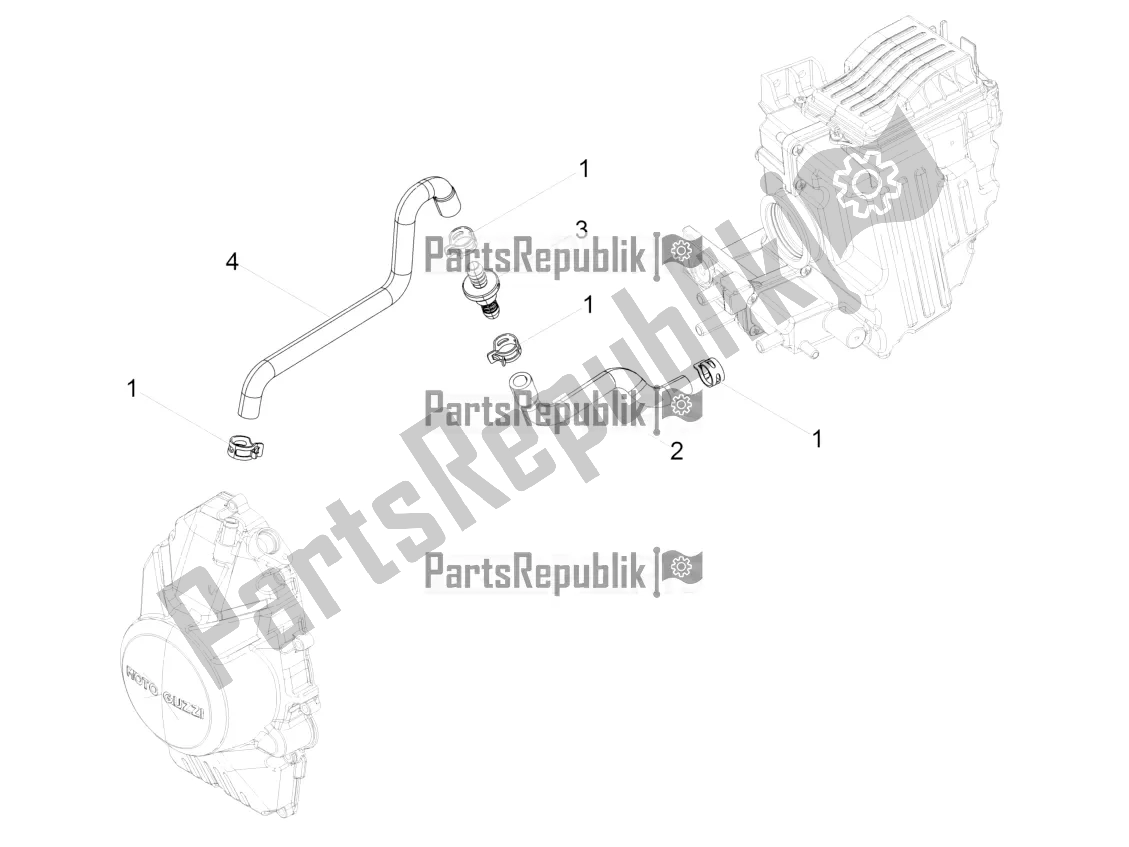 Toutes les pièces pour le Système De Soufflage du Moto-Guzzi V9 Bobber 850 ABS 2020