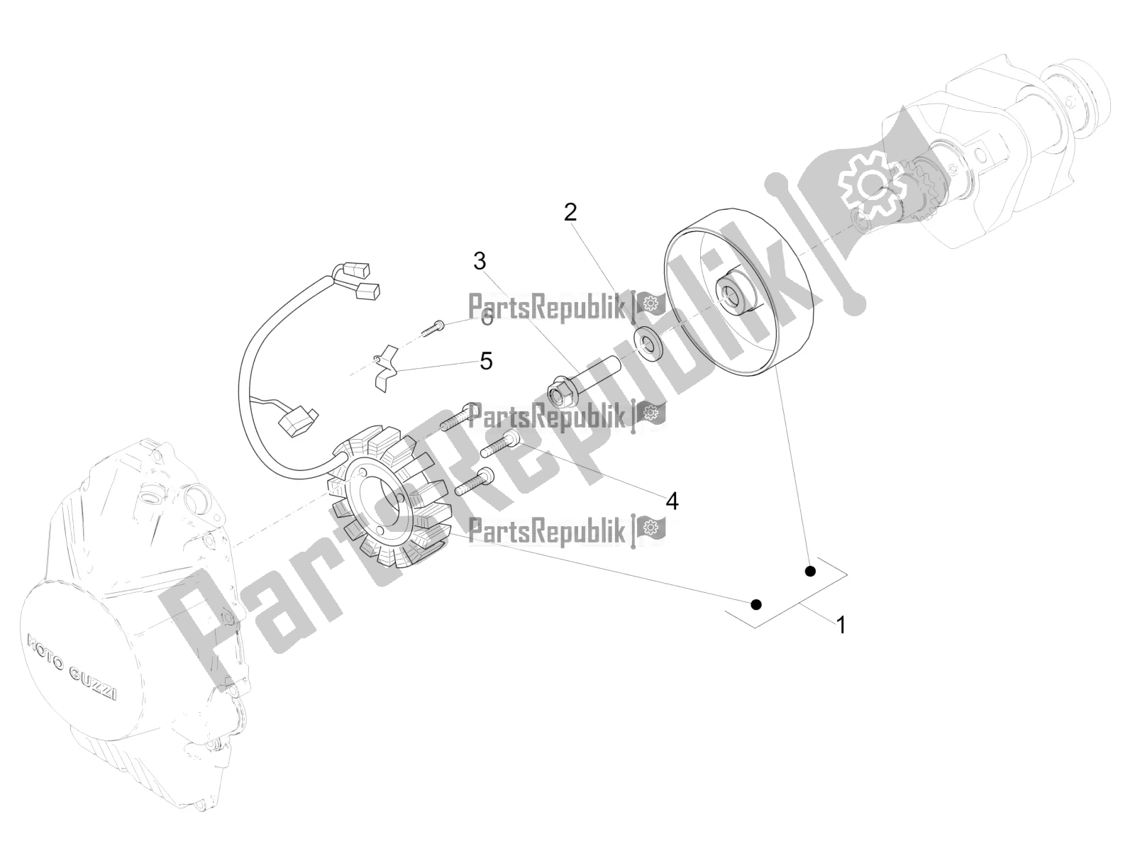 Todas las partes para Cdi Magneto Assy / Unidad De Encendido de Moto-Guzzi V9 Bobber 850 ABS 2020