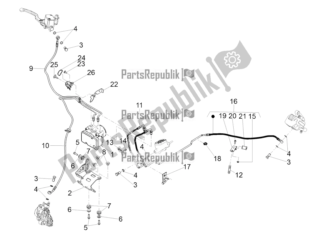 Todas las partes para Sistema De Frenos Abs de Moto-Guzzi V9 Bobber 850 ABS USA 2018