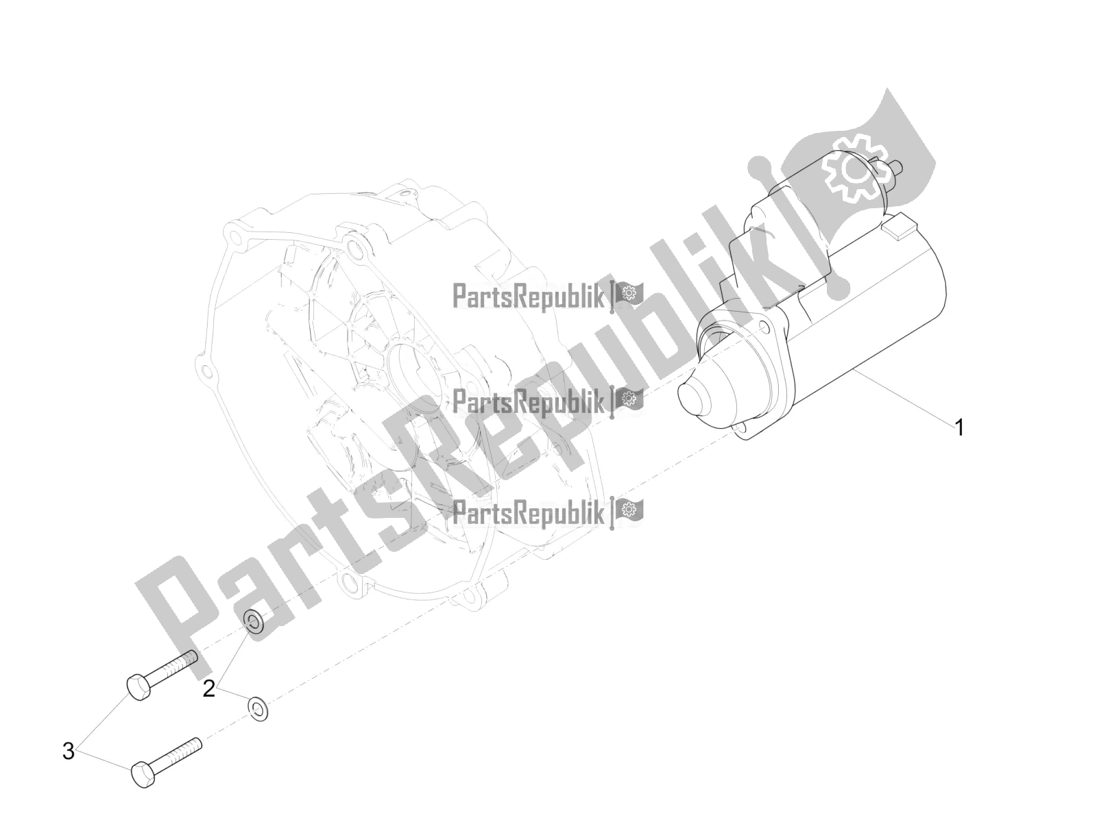 Toutes les pièces pour le Démarreur / Démarreur électrique du Moto-Guzzi V9 Bobber 850 ABS USA 2018