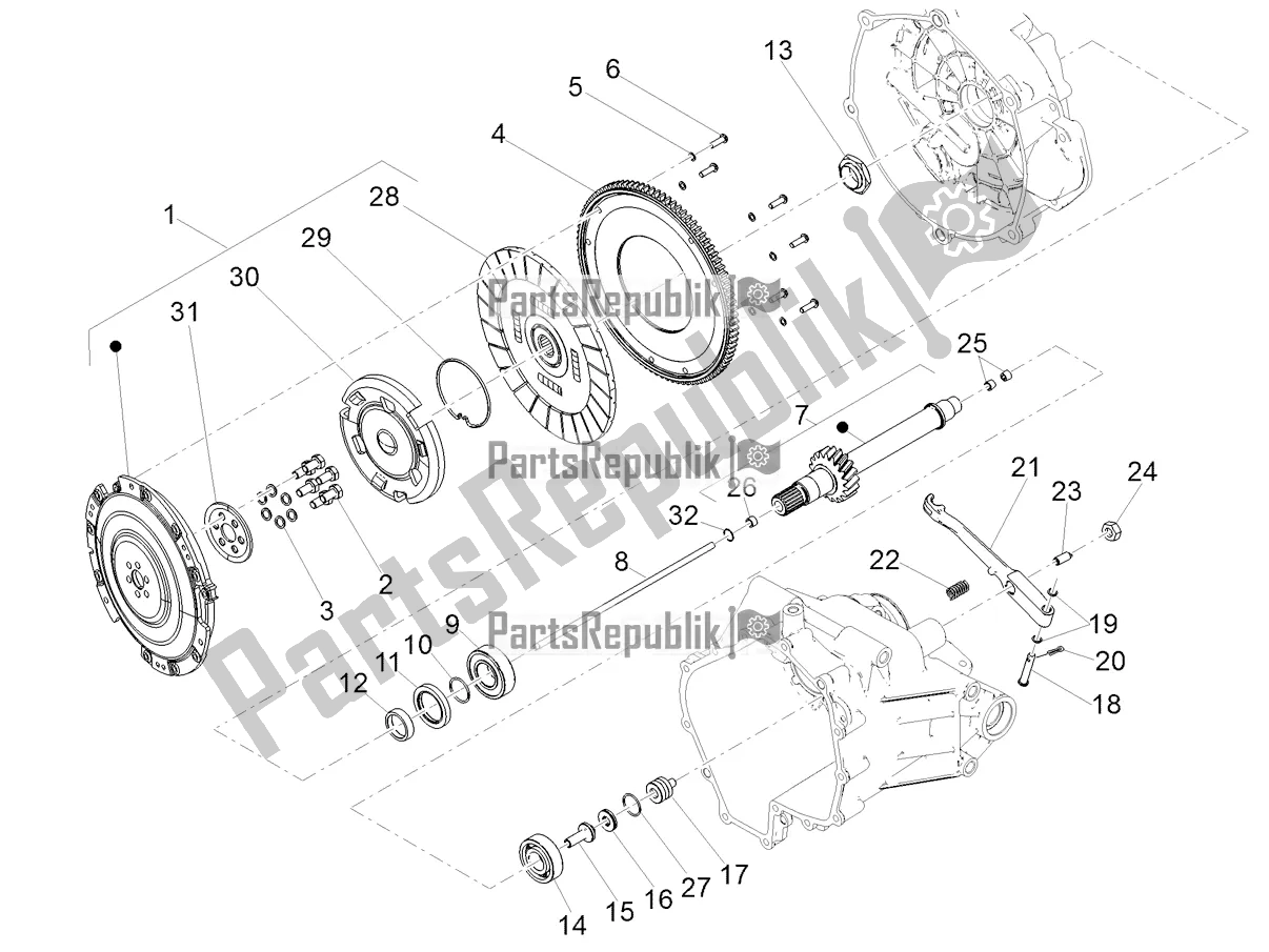 All parts for the Clutch of the Moto-Guzzi V9 Bobber 850 ABS USA 2019