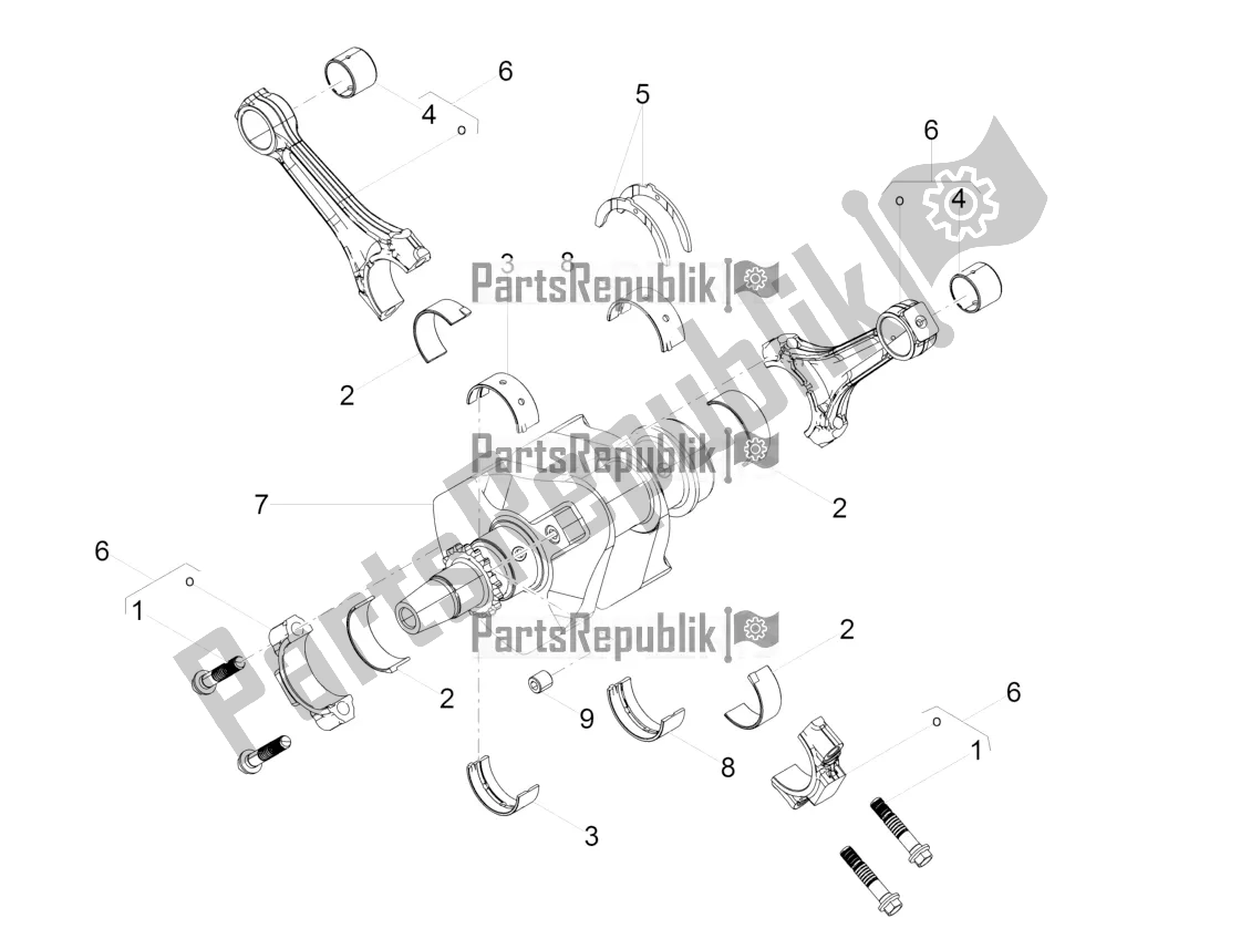 Toutes les pièces pour le Arbre De Transmission du Moto-Guzzi V9 Bobber 850 ABS USA 2019