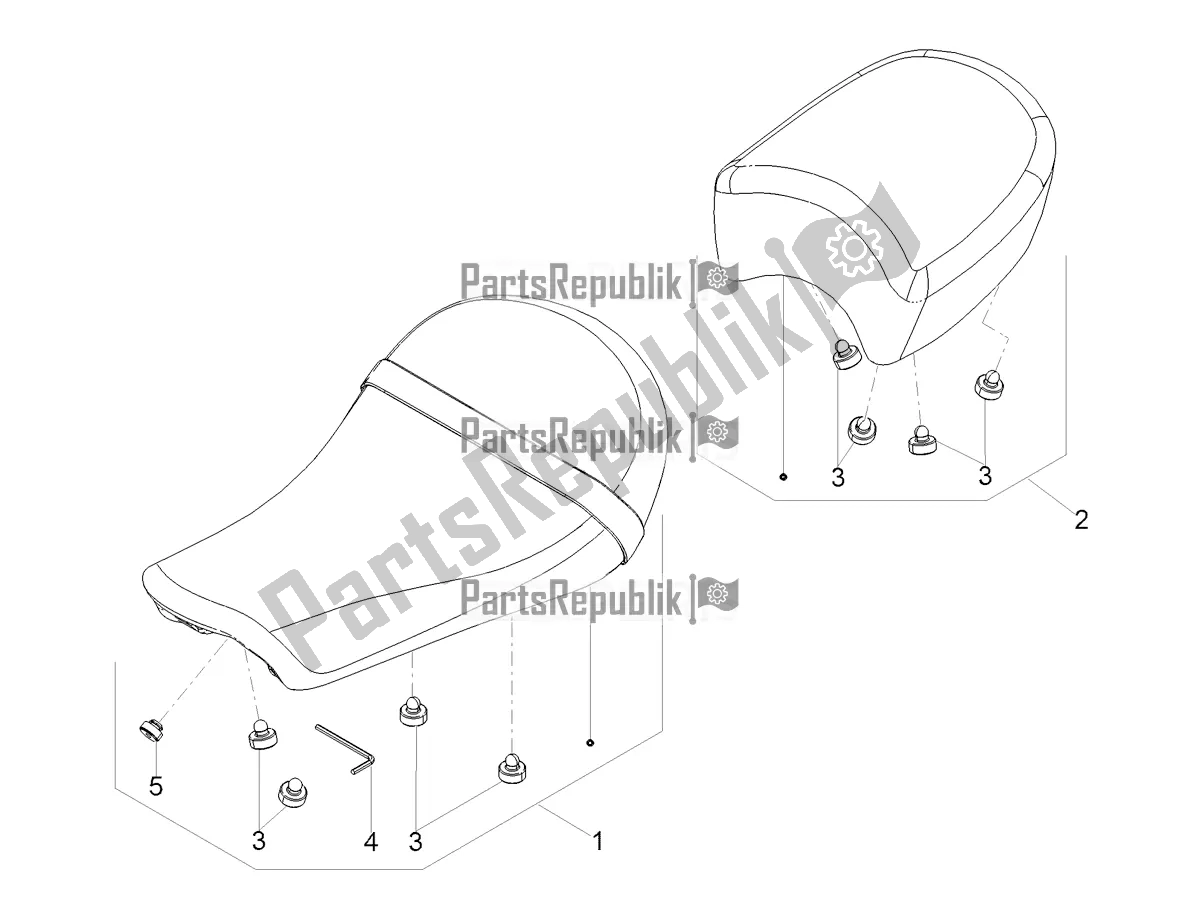 Todas las partes para Ensillar de Moto-Guzzi V9 Bobber 850 ABS USA 2019