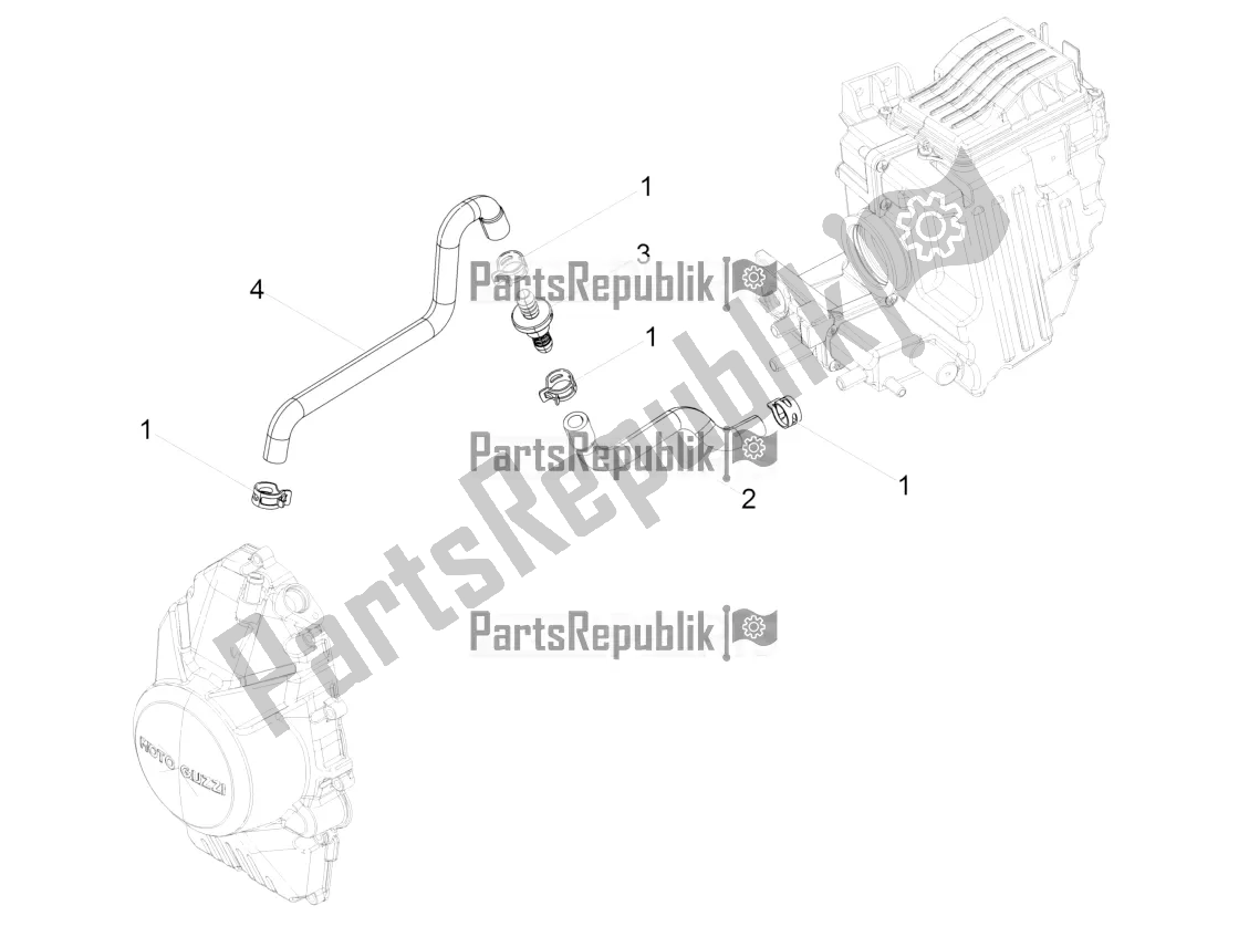 Toutes les pièces pour le Système De Soufflage du Moto-Guzzi V9 Bobber 850 Apac 2018