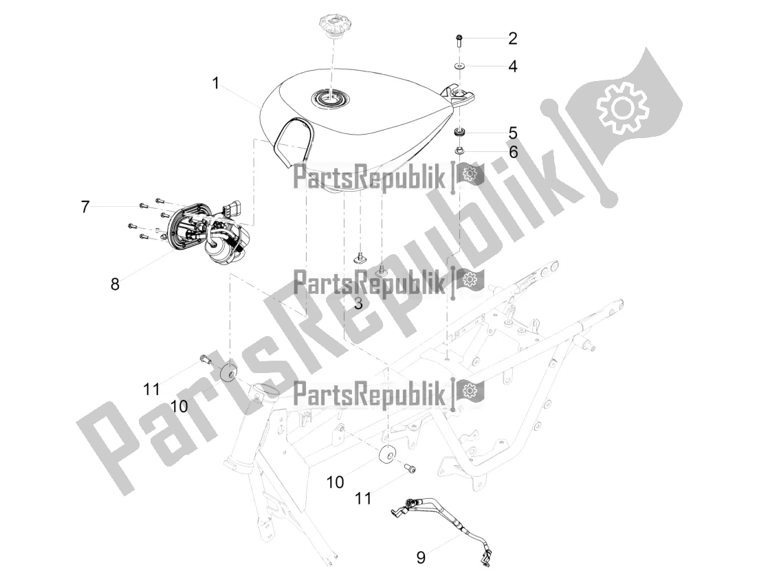 Wszystkie części do Zbiornik Paliwa Moto-Guzzi V9 Bobber 850 Apac 2018