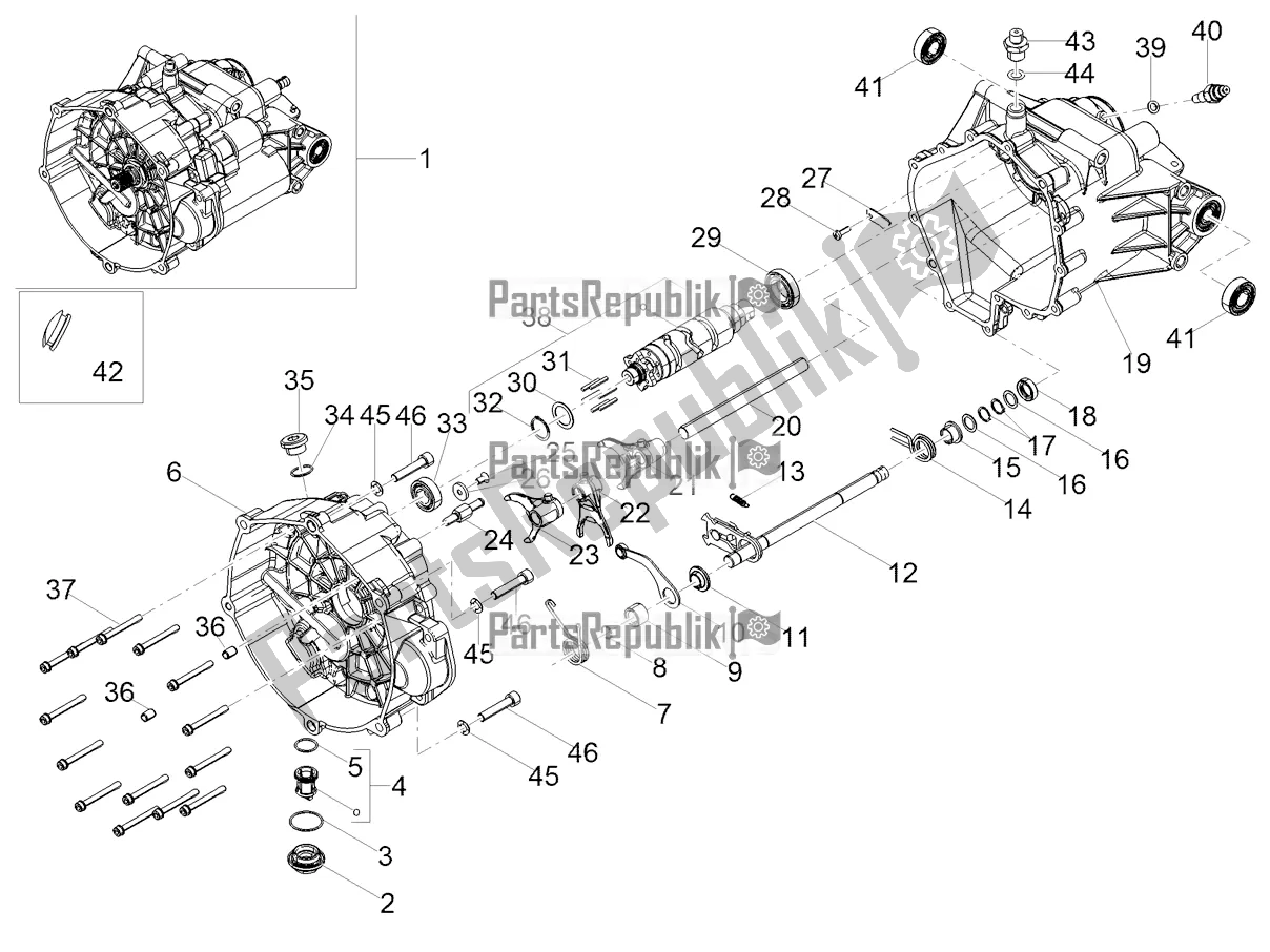 Toutes les pièces pour le Boîte De Vitesses / Sélecteur / Came De Changement De Vitesse du Moto-Guzzi V9 Bobber 850 Apac 2018