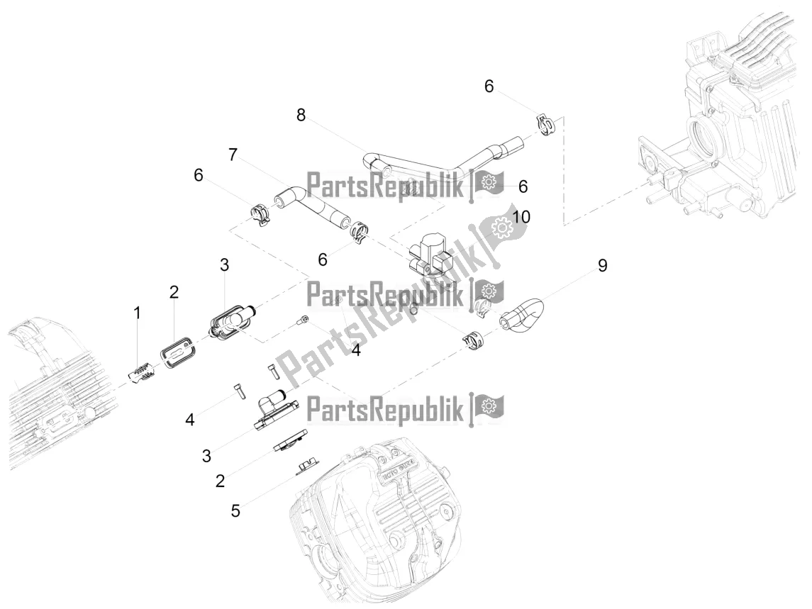 Todas las partes para Aire Secundario de Moto-Guzzi V9 Bobber 850 Apac 2018