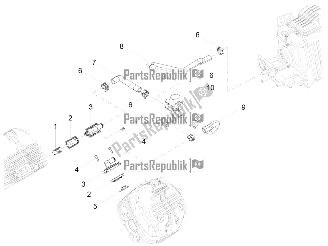 Tutte le parti per il Aria Secondaria del Moto-Guzzi V9 Bobber 850 Apac 2019