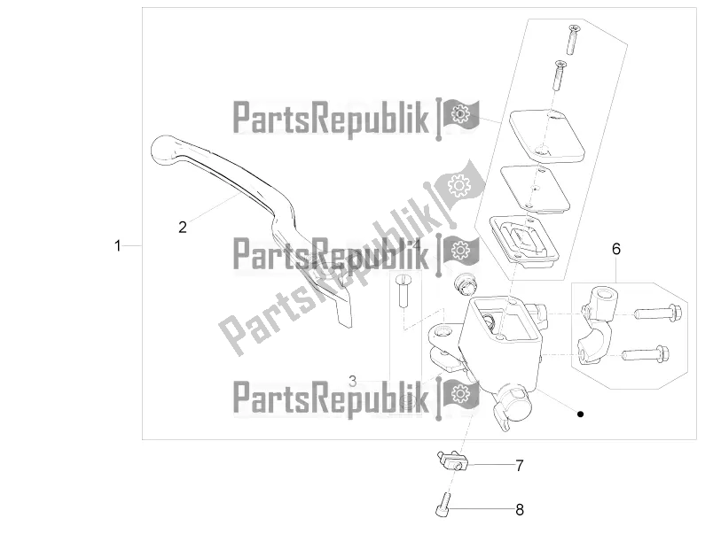 Todas las partes para Cilindro Maestro Delantero de Moto-Guzzi V9 Bobber 850 Apac 2020