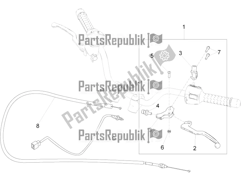 Toutes les pièces pour le Commande D'embrayage du Moto-Guzzi V9 Bobber 850 Apac 2021