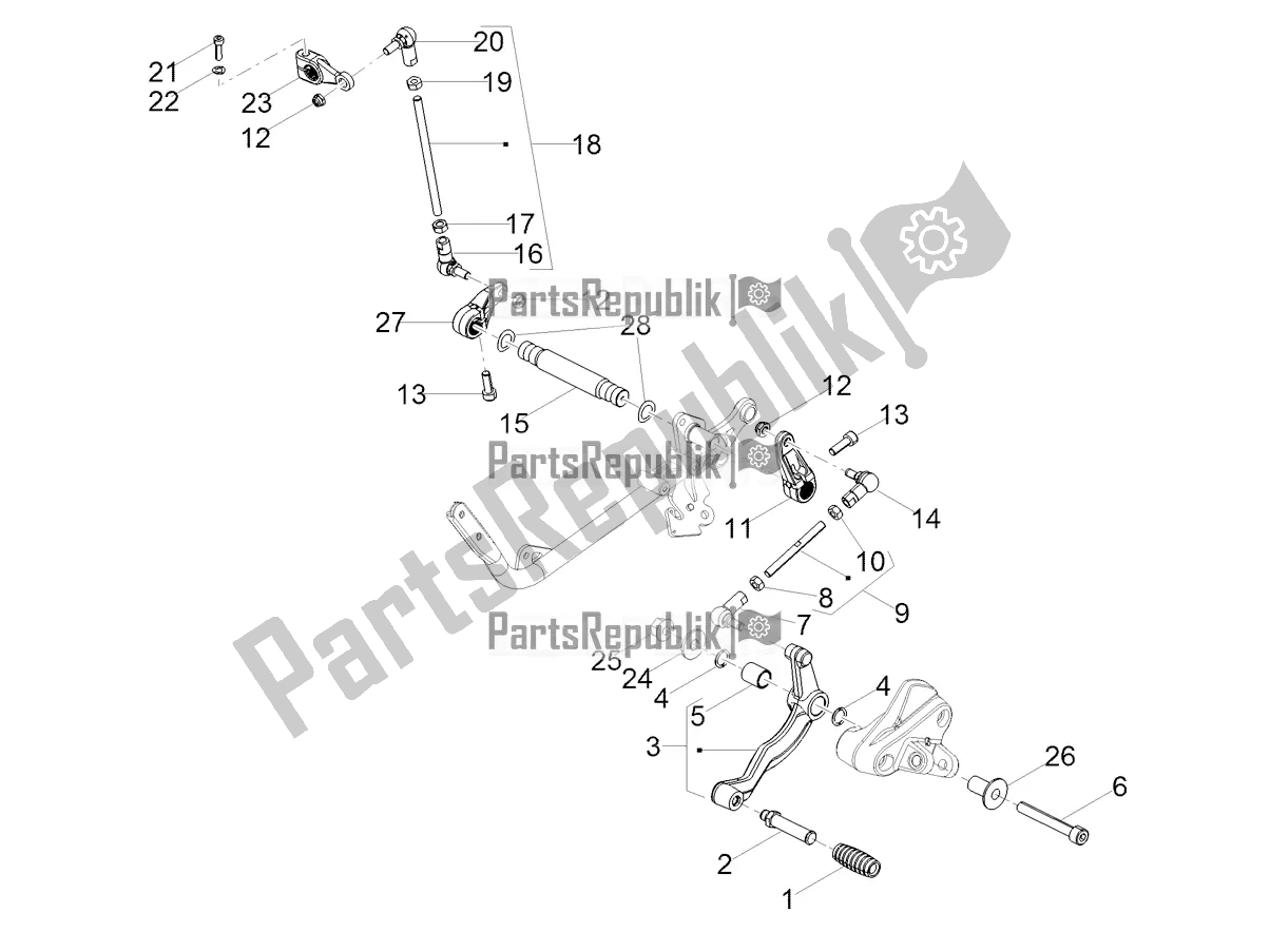 Todas las partes para Palanca De Cambios de Moto-Guzzi V9 Bobber 850 Apac 2021