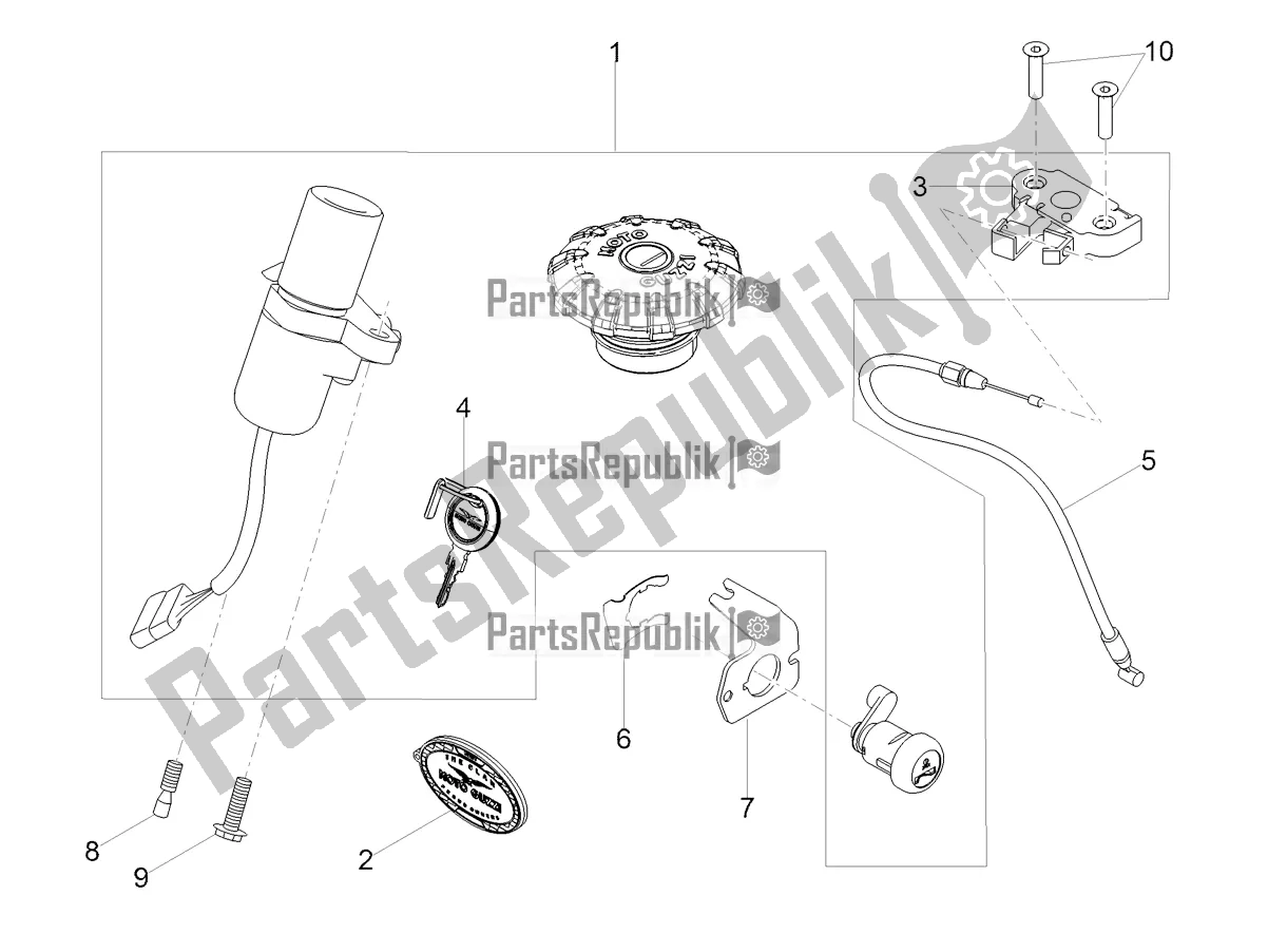 Todas las partes para Cerraduras de Moto-Guzzi V9 Bobber 850 Apac 2021