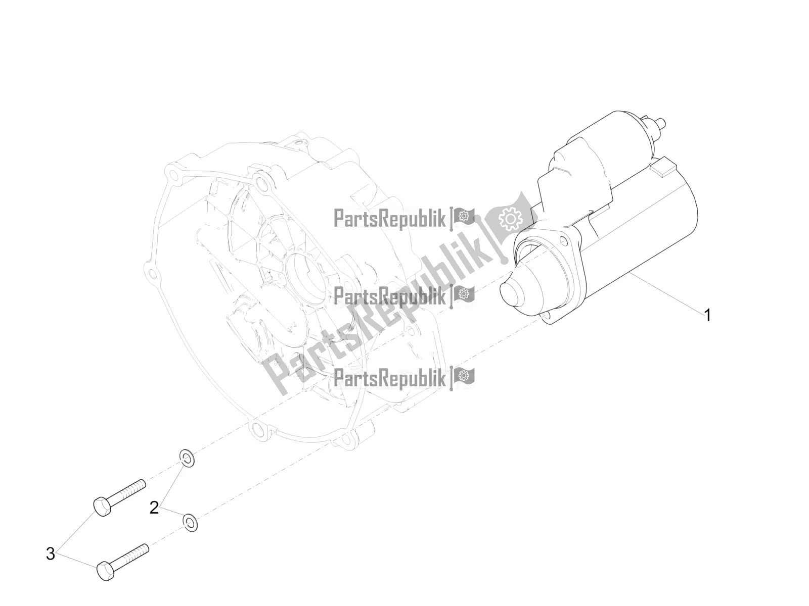 Toutes les pièces pour le Démarreur / Démarreur électrique du Moto-Guzzi V9 Bobber 850 Apac 2021