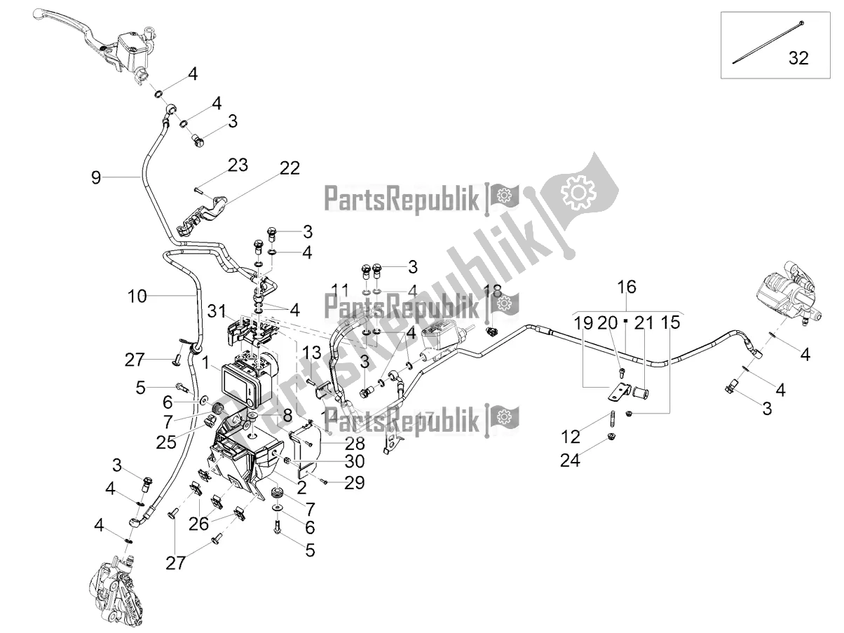 Todas las partes para Sistema De Frenos Abs de Moto-Guzzi V9 Bobber 850 Apac 2022
