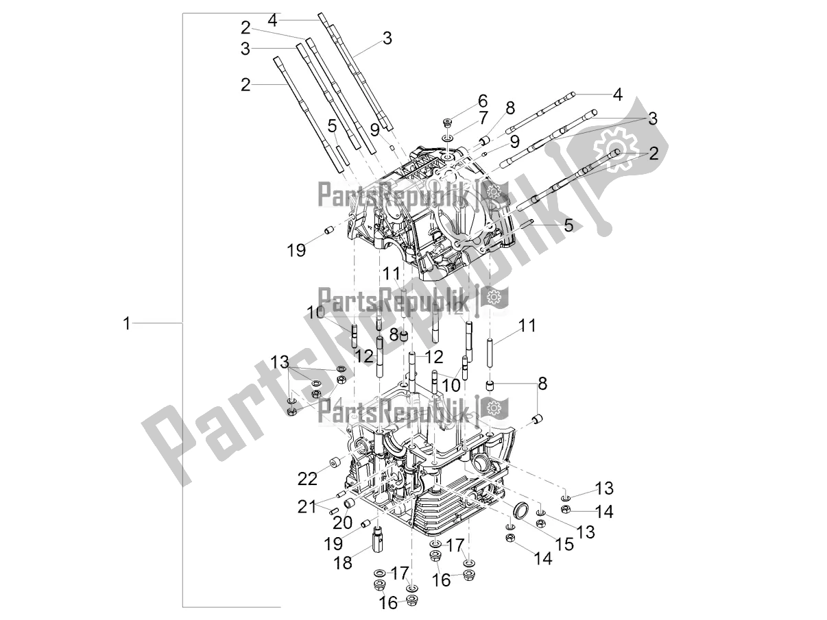 Todas las partes para Cárteres I de Moto-Guzzi V9 Bobber 850 Apac 2022