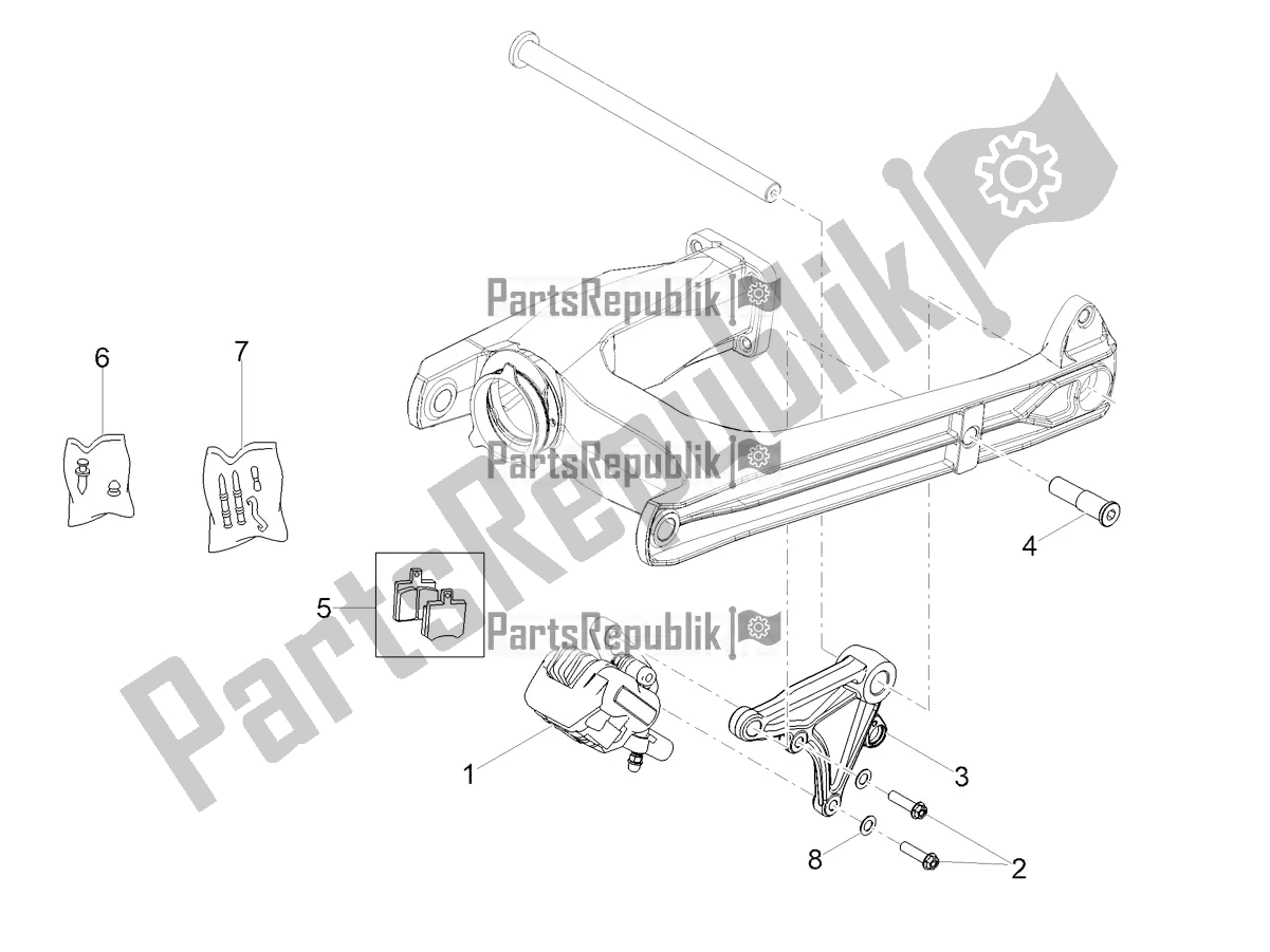 Wszystkie części do Zacisk Hamulca Tylnego Moto-Guzzi V9 Bobber 850 Apac 2022