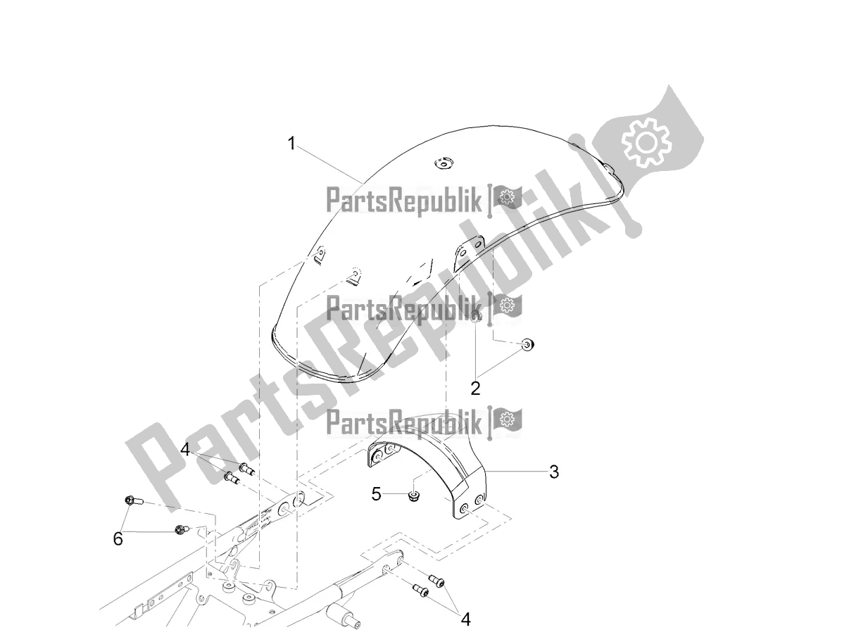 Todas las partes para Guardabarros Trasero de Moto-Guzzi V9 Bobber 850 Apac 2022