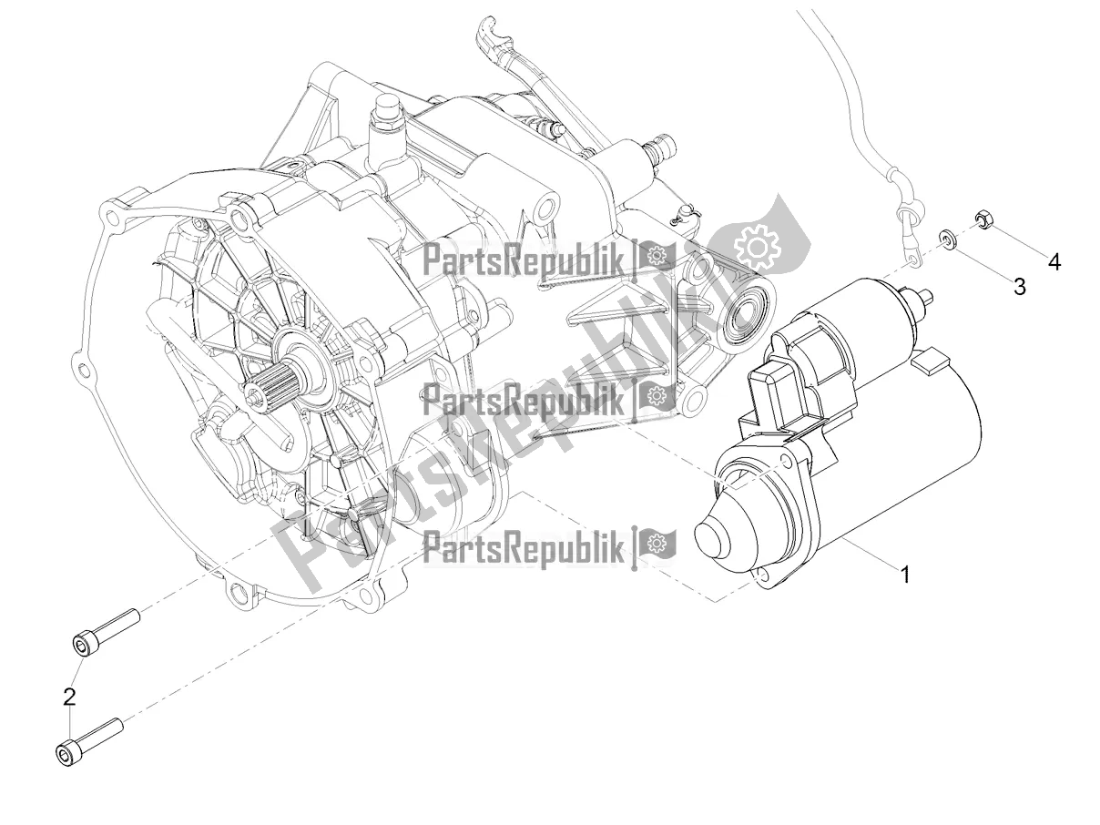 Todas las partes para Arranque / Arranque Eléctrico de Moto-Guzzi V9 Bobber 850 Apac 2022