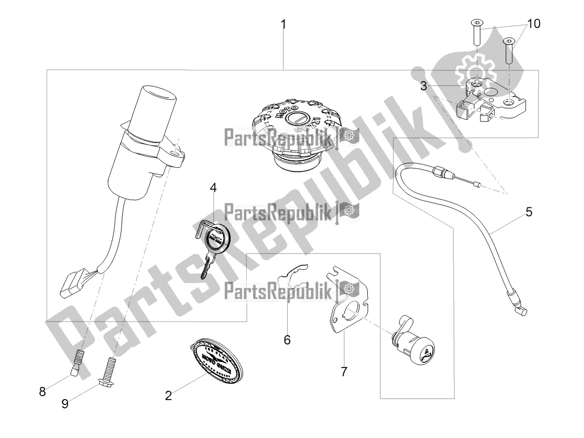 Tutte le parti per il Serrature del Moto-Guzzi V9 Bobber 850 USA 2020