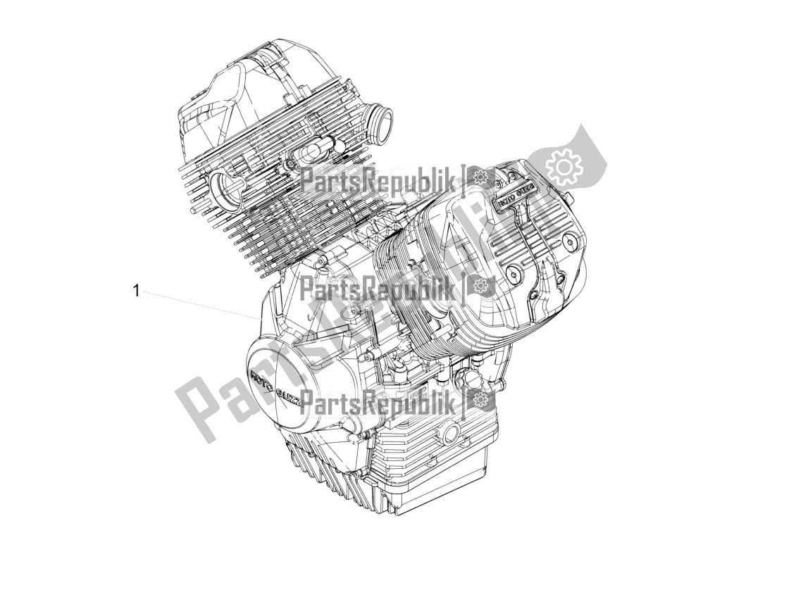 Toutes les pièces pour le Levier Partiel Pour Compléter Le Moteur du Moto-Guzzi V9 Bobber 850 USA 2021