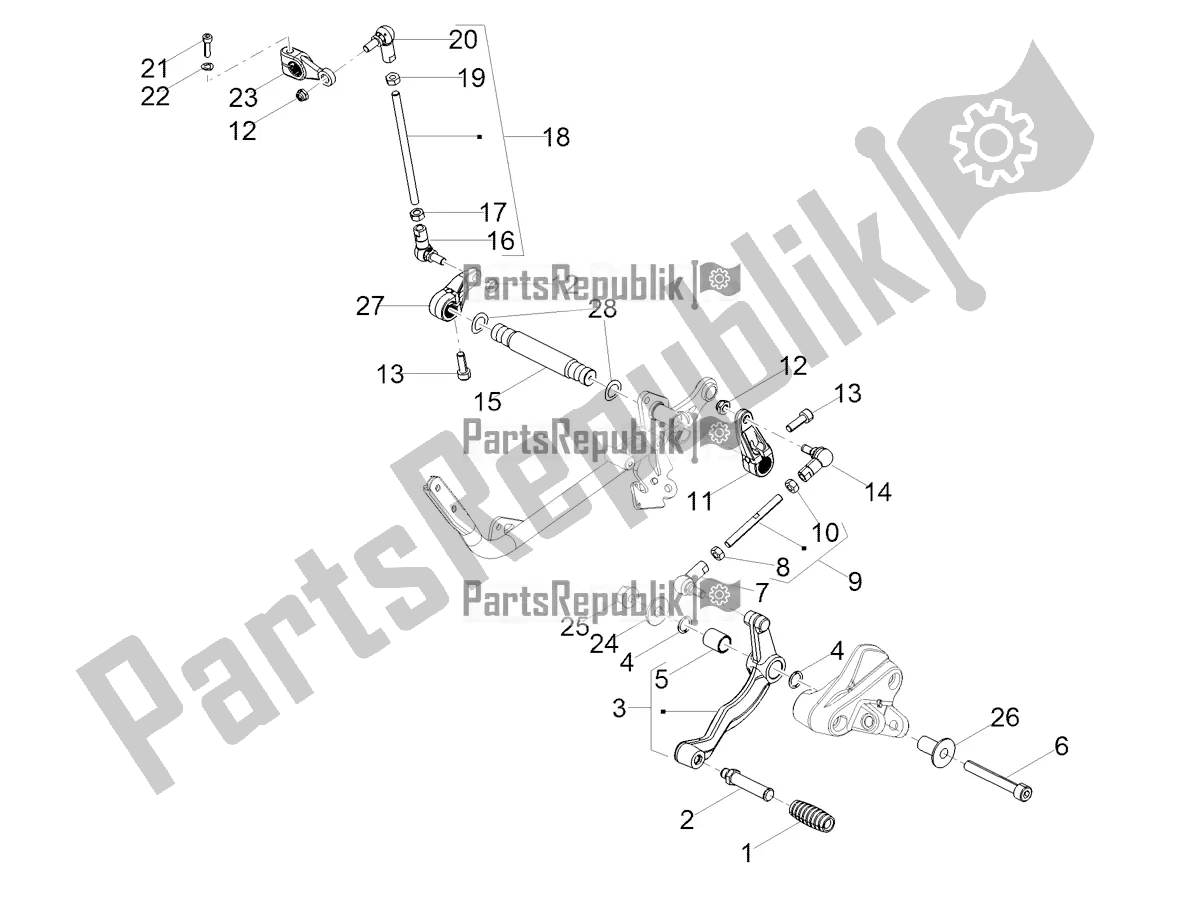 Todas las partes para Palanca De Cambios de Moto-Guzzi V9 Bobber 850 USA 2021