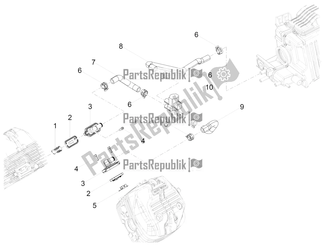 Alle onderdelen voor de Secundaire Lucht van de Moto-Guzzi V9 Bobber 850 USA 2021