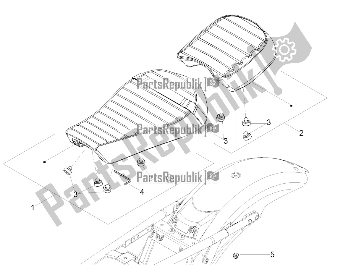 Tutte le parti per il Sella del Moto-Guzzi V9 Bobber 850 USA 2022