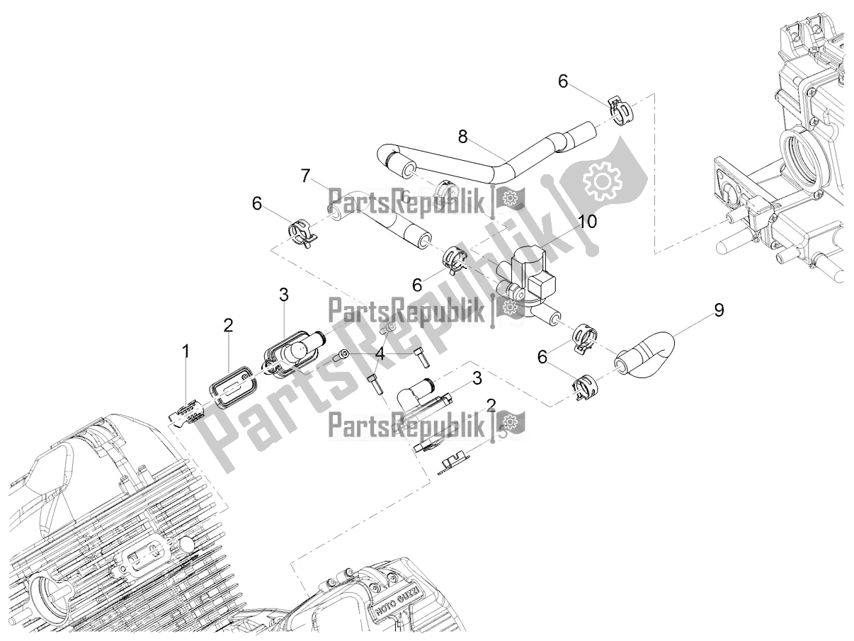 Tutte le parti per il Aria Secondaria del Moto-Guzzi V9 Bobber 850 USA 2022