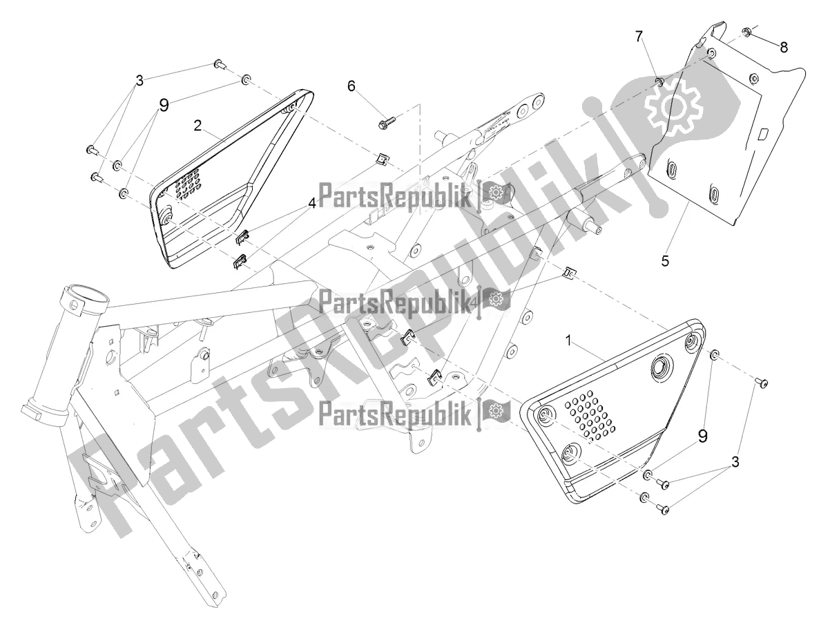 Toutes les pièces pour le Corps Central du Moto-Guzzi V9 Bobber Sport 850 2020