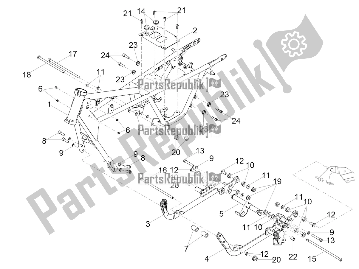 Todas las partes para Marco de Moto-Guzzi V9 Bobber Sport 850 2020