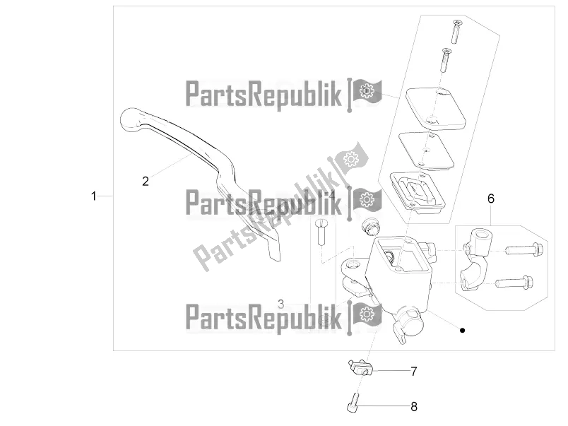 Toutes les pièces pour le Maître-cylindre Avant du Moto-Guzzi V9 Bobber Sport 850 2020