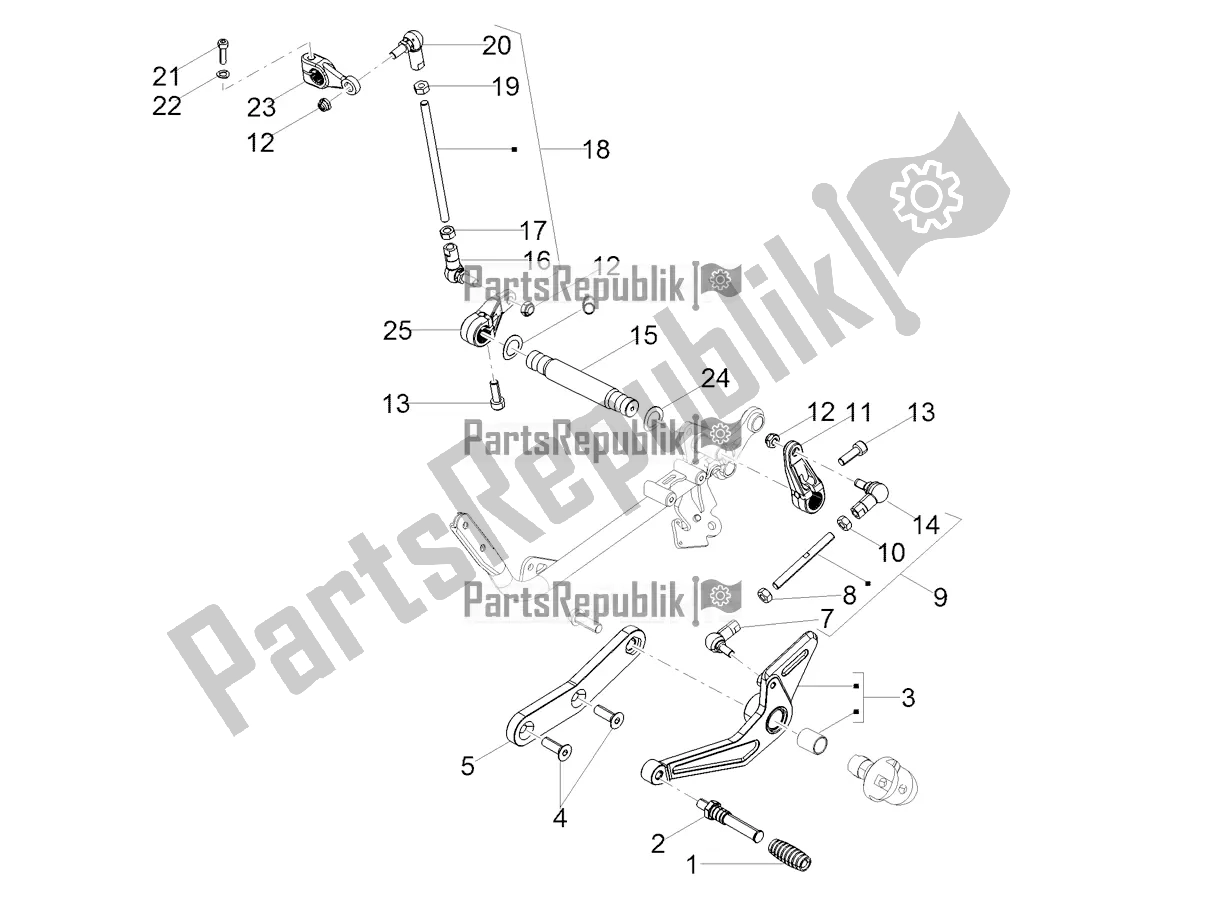 Toutes les pièces pour le Levier du Moto-Guzzi V9 Bobber Sport 850 2020